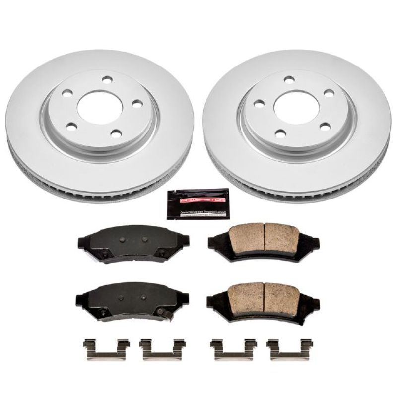 Power Stop 2004 Pontiac Grand Prix Front Z17 Evolution Geomet Coated Brake Kit Brake Kits - Performance Blank PowerStop