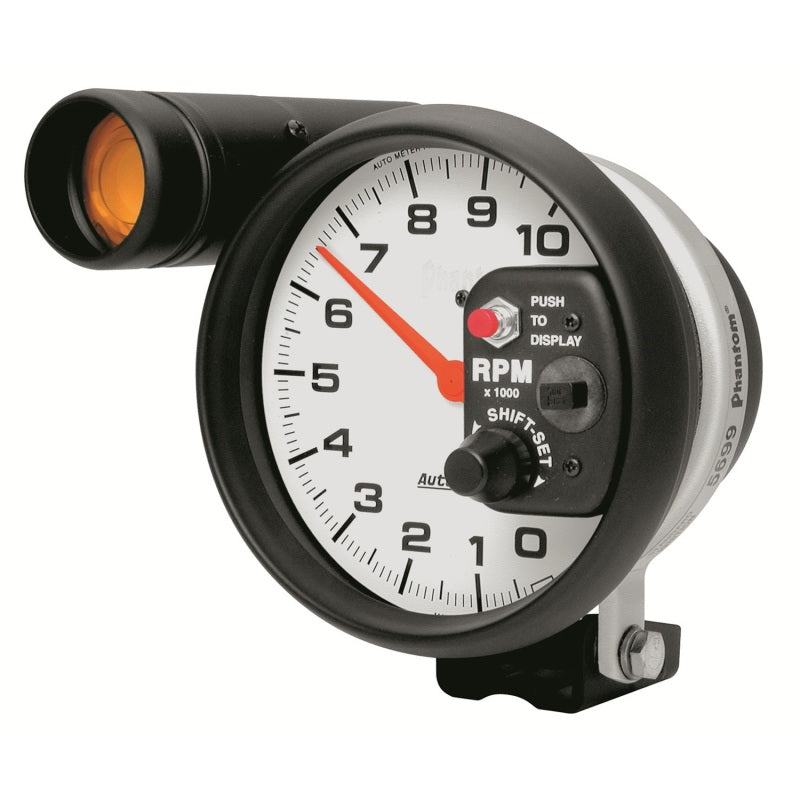 Autometer Phantom 5 inch 10000 RPM Shift-Lite Tach Gauges AutoMeter