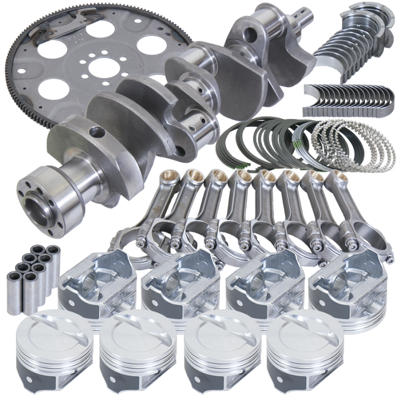 Eagle Chevy LT1350 1Pc 3.750in Crank 5.700in I-Beam 4.060in Pistons 153 Tooth FP Balanced Assembly Rotating Assemblies Eagle