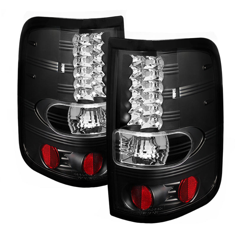 Spyder Ford F150 Styleside 04-08 (Not Fit Heritage & SVT)LED Tail Lights Black ALT-YD-FF15004-LED-BK Tail Lights SPYDER