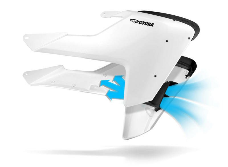 Cycra 16-19 Husqvarna FC/FX//TC/TE/TX Powerflow Radiator Shrouds - White Plastics Cycra