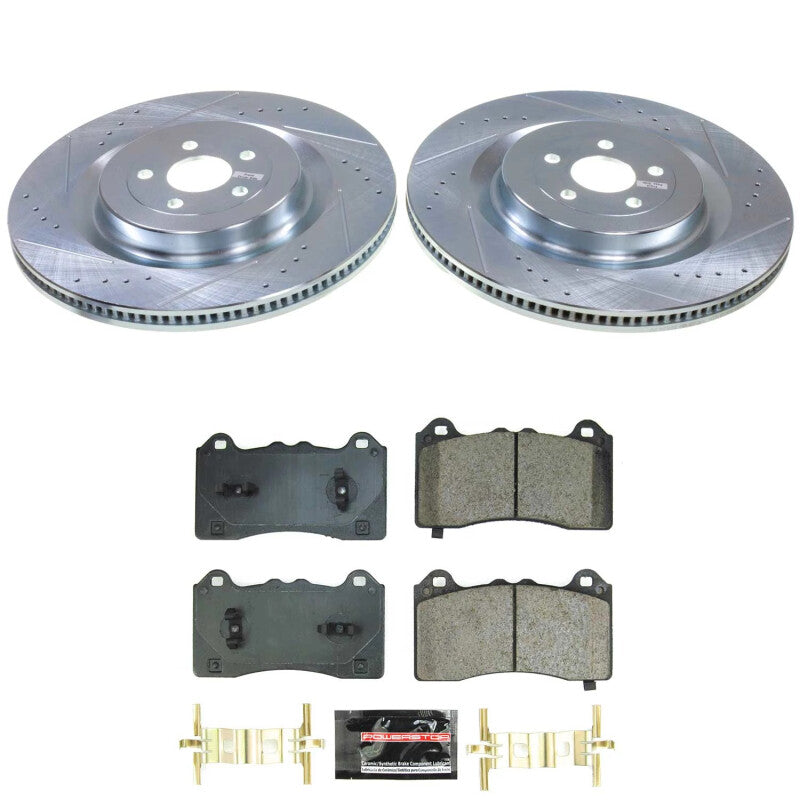 Power Stop 21-24 Ford Mustang Mach-E Front Z23 Evolution Brake Kit Brake Kits - Performance D&S PowerStop