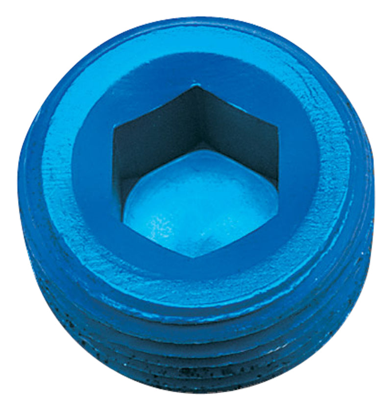 Russell Performance 3/4in Allen Socket Pipe Plug (Blue) Fittings Russell
