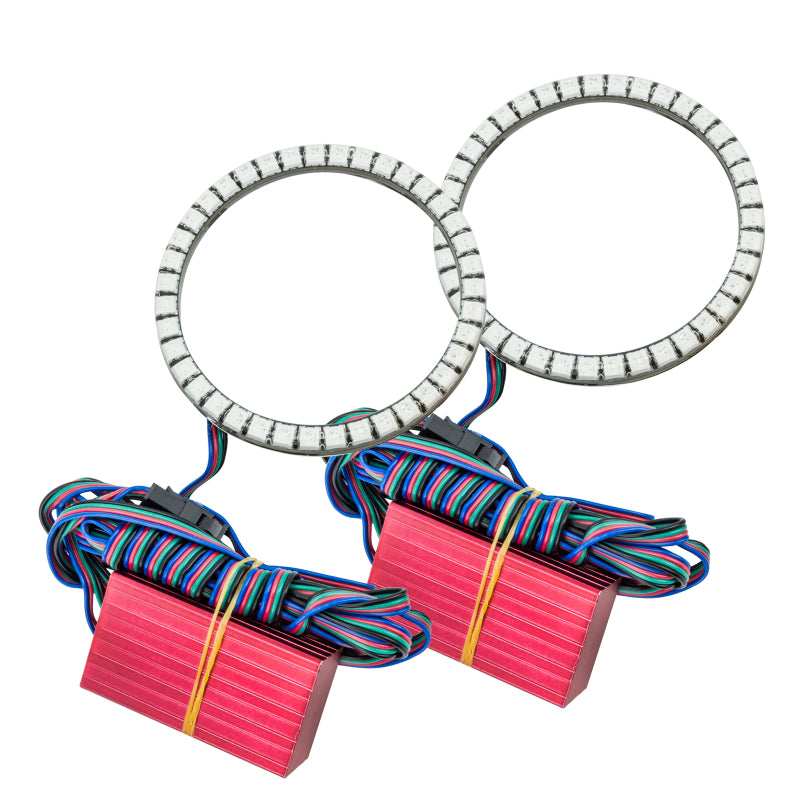 Oracle Jeep Wrangler JL/Gladiator JT LED Surface Mount Fog Light Halo Kit - ColorSHIFT Fog Lights ORACLE Lighting