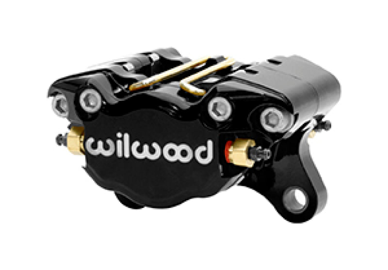 Wilwood Caliper-Dynapro Single 3.75in Mount 1.38in Pistons .38in Disc - Black Brake Calipers - Perf Wilwood