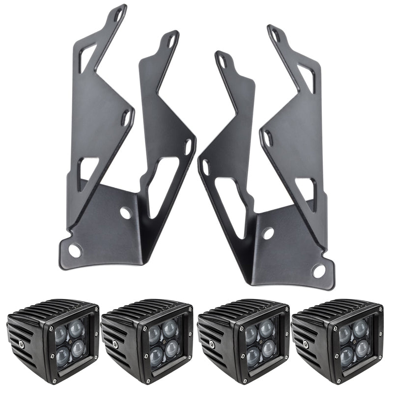 Oracle Jeep JK Dual Mounting Pillar Brackets/Lights Combo Brackets ORACLE Lighting