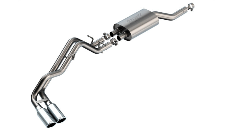 Borla 2024+ Ford Ranger XLT S Type Catback System - Chrome Tip Catback Borla