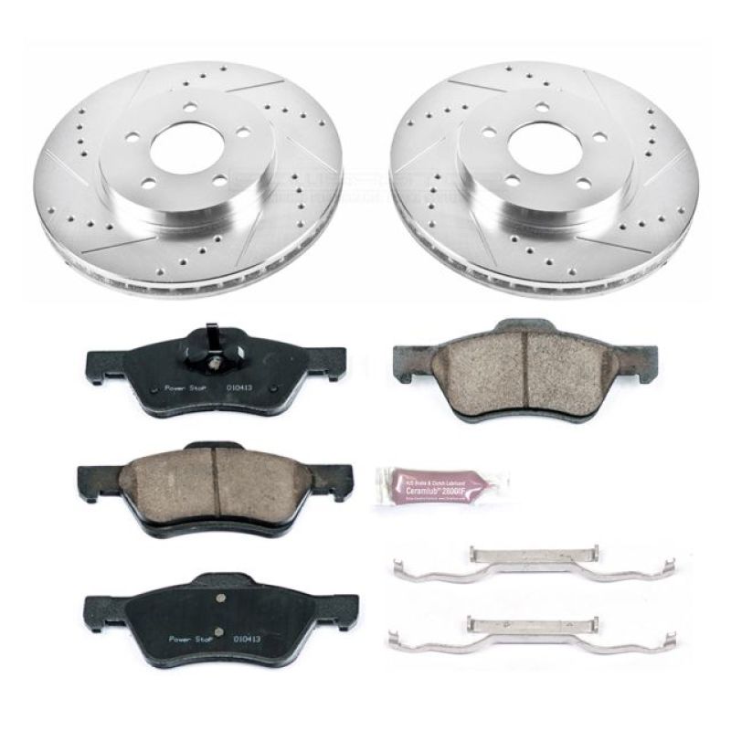 Power Stop 10-12 Ford Escape Front Z23 Evolution Sport Brake Kit Brake Kits - Performance D&S PowerStop