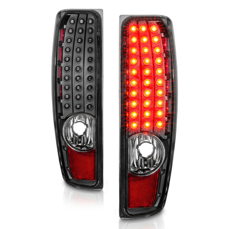 ANZO 04-10 Chevy Colorado LED Taillights G2 - Black Tail Lights ANZO