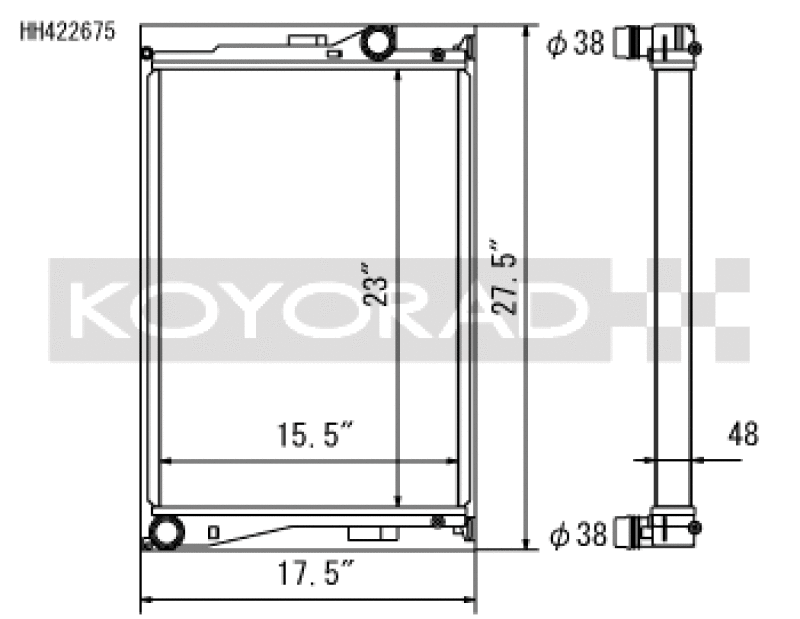 Koyo 01-06 BMW E46 M3 3.2L I6 Radiator Radiators Koyo