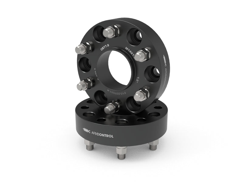 aFe CONTROL Billet Aluminum Wheel Spacers 6x5.5mm / CB 77.8mm / 1.5in - 19-25 RAM 1500 Wheel Spacers & Adapters aFe