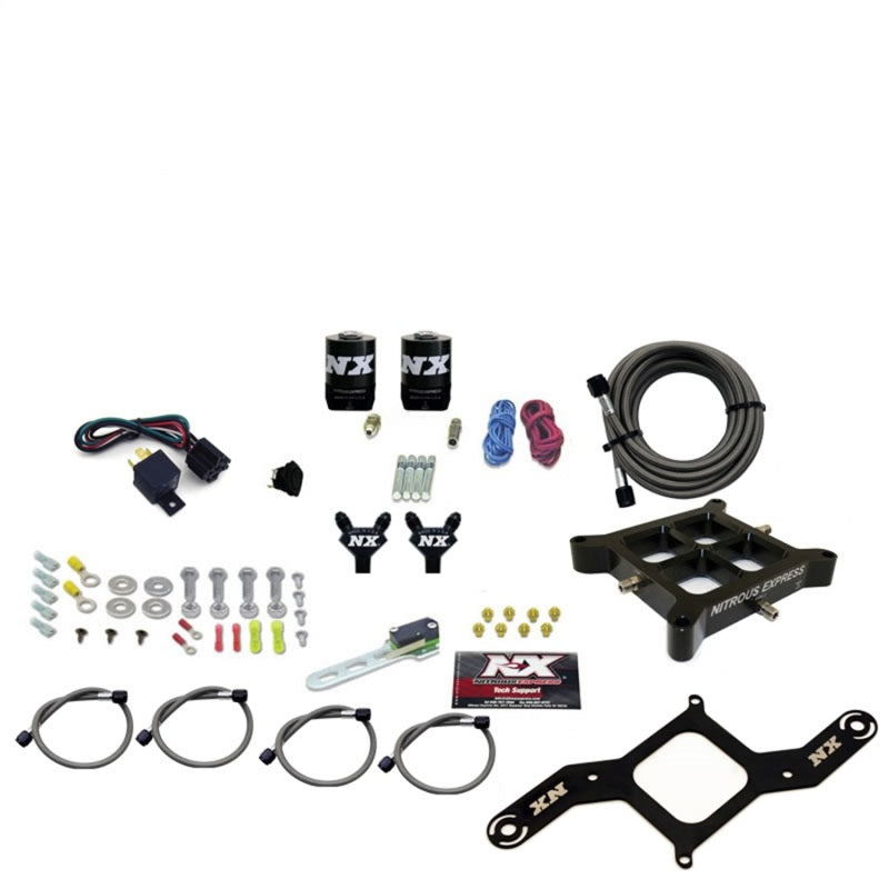 Nitrous Express 4150 Billet Crossbar Stage 6 Nitrous Kit (50-300HP) w/o Bottle Nitrous Systems Nitrous Express