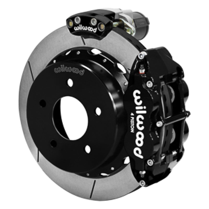 Wilwood 88-98 GM C1500 Superlite Rear Electronic Parking Brake Kit 12.88in Rotor 3.25in Offset - Blk Big Brake Kits Wilwood
