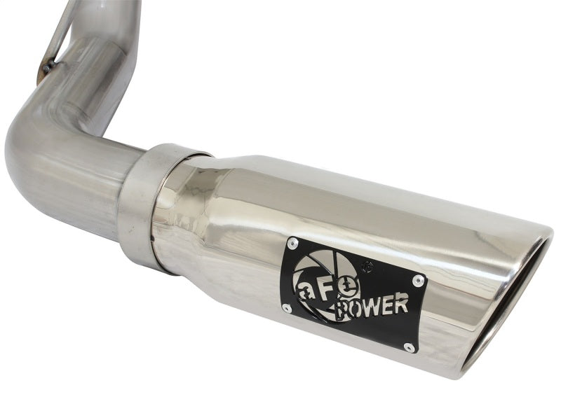 aFe Mach Force-XP Exhaust 3in Cat-Back SS 14-15 GM 1500 Trucks 4.3L/5.3L Dual Split w/ Polished Tip Catback aFe
