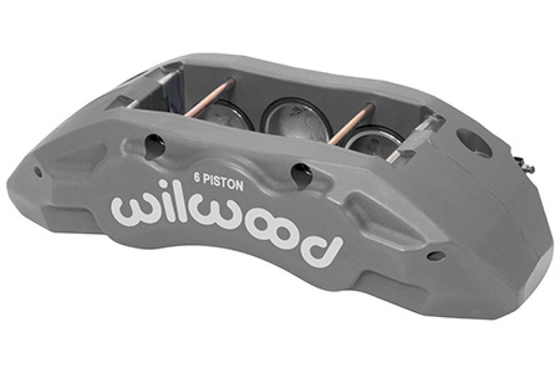 Wilwood Caliper-TX6R- R/H - Clear 1.62/1.38/1.38in Pistons 1.38in Disc Brake Calipers - Perf Wilwood