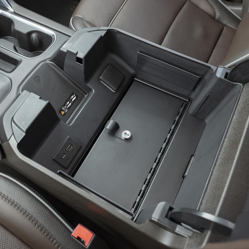 Tuffy Console Safe W/ Keyed Lock For Chevrolet Silverado W/ Wireless Charging Pad Console Cargo Boxes & Bags Tuffy Products