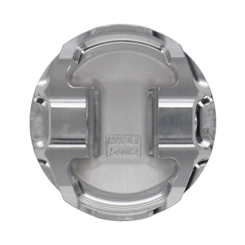 Manley Mitsubishi Evo VIII/IX 4G63/4G63T 85.5mm Bore 8.5:1 Comp Ratio -12.1cc Dish T/T Piston Set Piston Sets - Forged - 4cyl Manley Performance