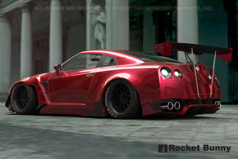 GReddy 09+ Nissan GT-R R35 Rocket Bunny GT-Wing (Rods) Spoilers GReddy