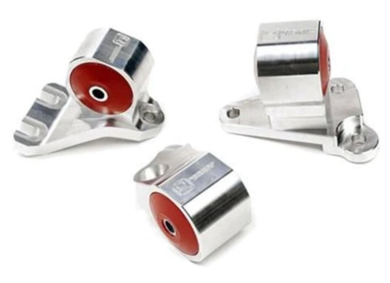 Innovative 90-91/92-93 Acura Integra GS-R Silver Aluminum Billet Mount Kit Solid (Cable) Engine Mounts Innovative Mounts