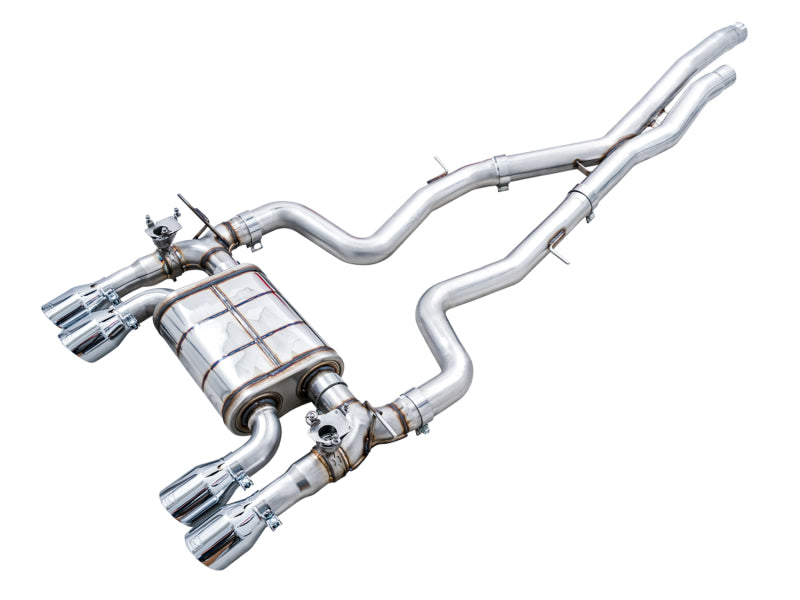 AWE Tuning BMW F8X M3/M4 SwitchPath Cat-Back Exhaust - Chrome Silver Tips Catback AWE Tuning