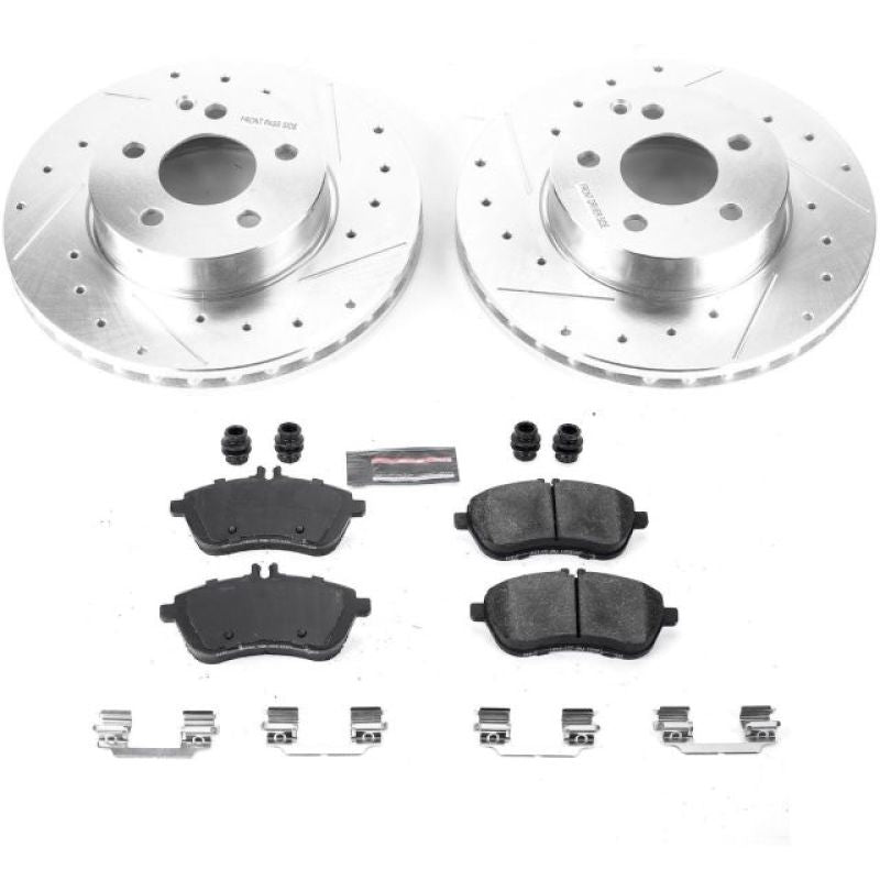 Power Stop 2015 Mercedes-Benz C250 Front Z23 Evolution Sport Brake Kit Brake Kits - Performance D&S PowerStop
