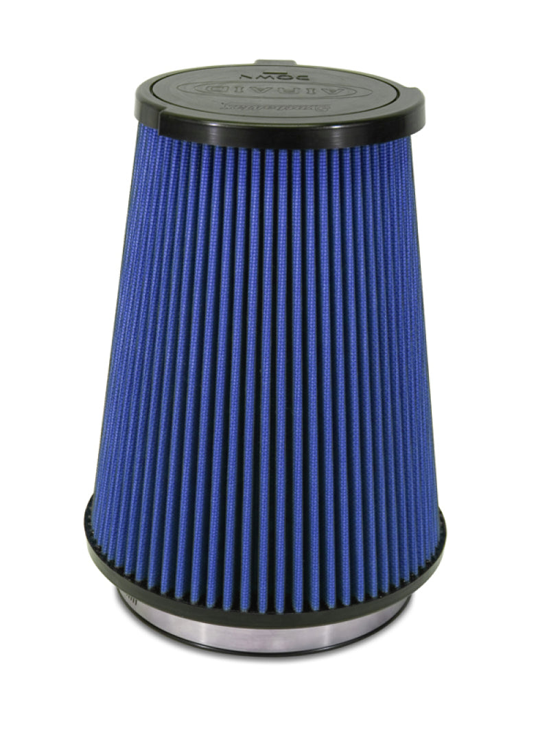 Airaid 10-14 Ford Mustang Shelby 5.4L Supercharged Direct Replacement Filter - Dry / Blue Media Air Filters - Direct Fit Airaid