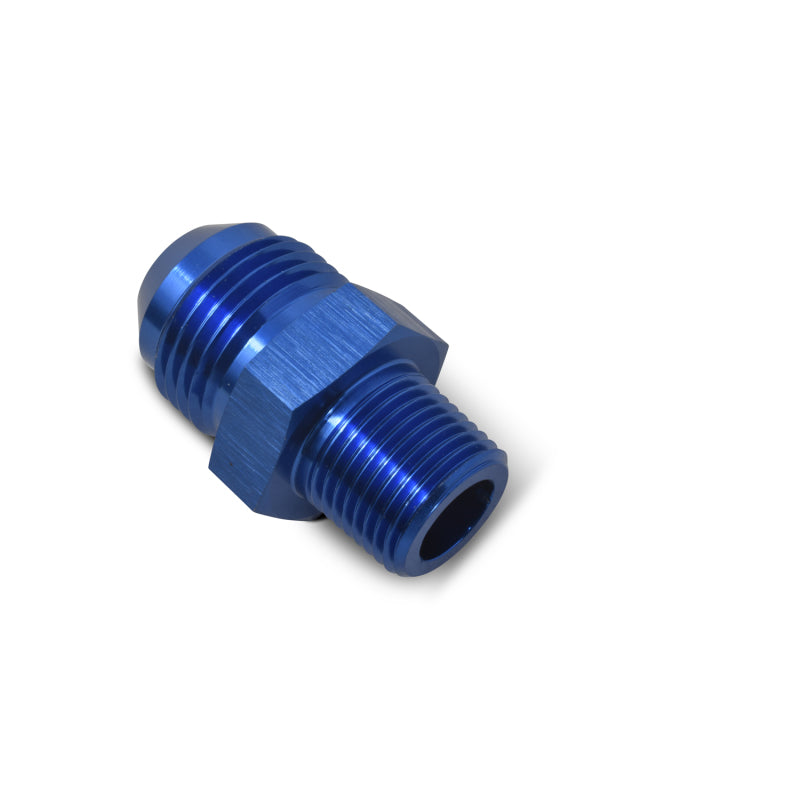 Russell Performance -12 AN to 3/4in NPT Straight Flare to Pipe (Blue) Fittings Russell