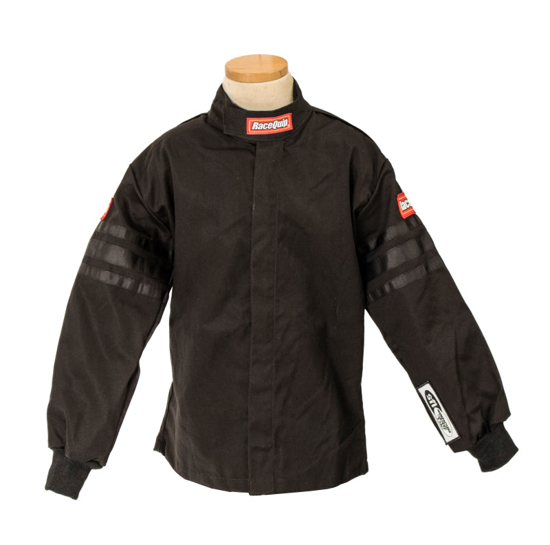 RaceQuip Black Trim SFI-1 JR. Jacket - KLarge Racing Jackets Racequip