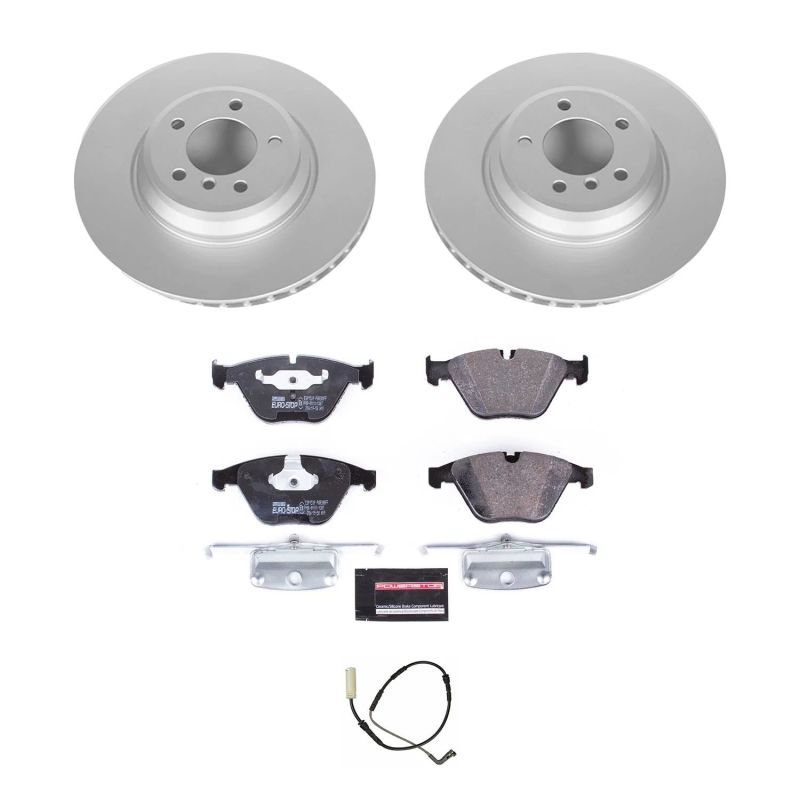 Power Stop 2009 BMW 335d Front Euro-Stop Brake Kit Brake Kits - OE PowerStop