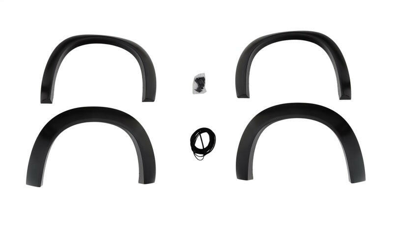 AVS 2008+ Dodge Challenger Smooth Front and Rear Fender Flares - Black (4 Pc) Fender Flares AVS