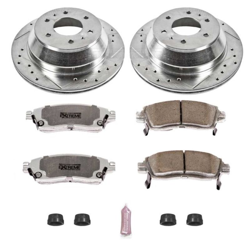 Power Stop 04-07 Buick Rainier Rear Z26 Street Warrior Brake Kit Brake Kits - Performance D&S PowerStop