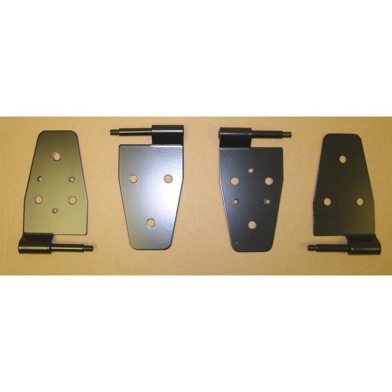 Rugged Ridge 87-06 Jeep Wrangler Black Door Hinge Kit Hardware Kits - Other Rugged Ridge