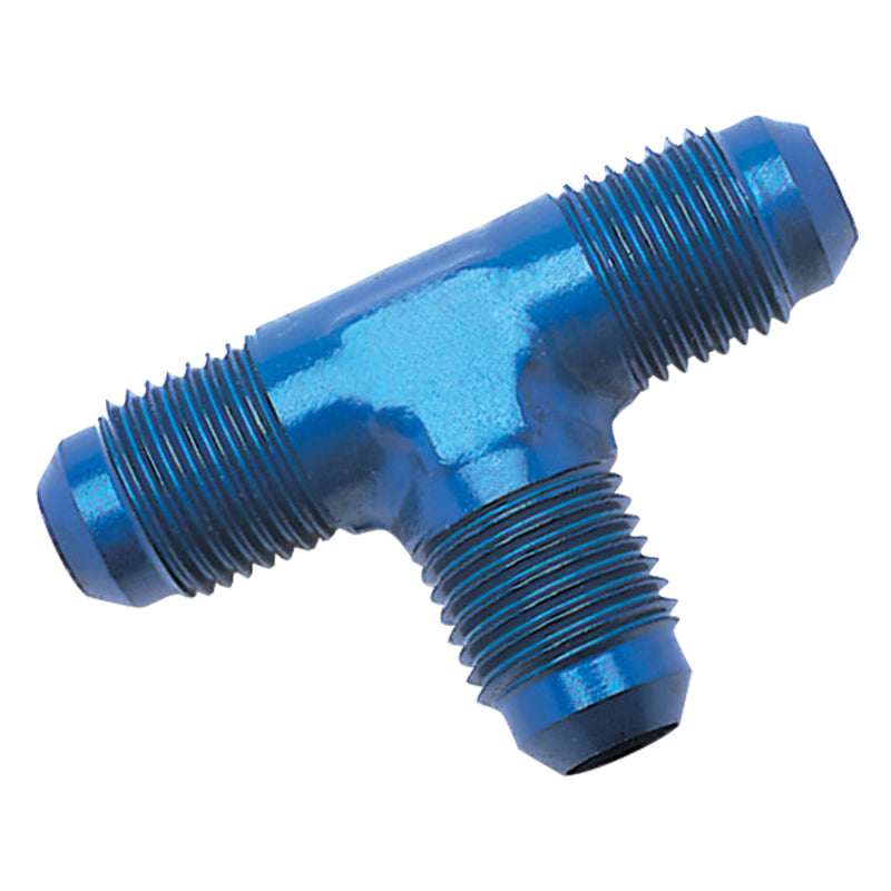 Russell Performance -3 AN Flare Tee Fitting (Blue) Fittings Russell