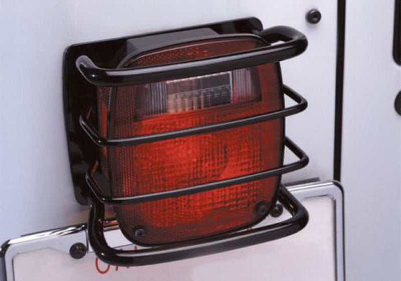 Rampage 1976-1983 Jeep CJ5 Taillight Euroguards - Black Light Covers and Guards Rampage