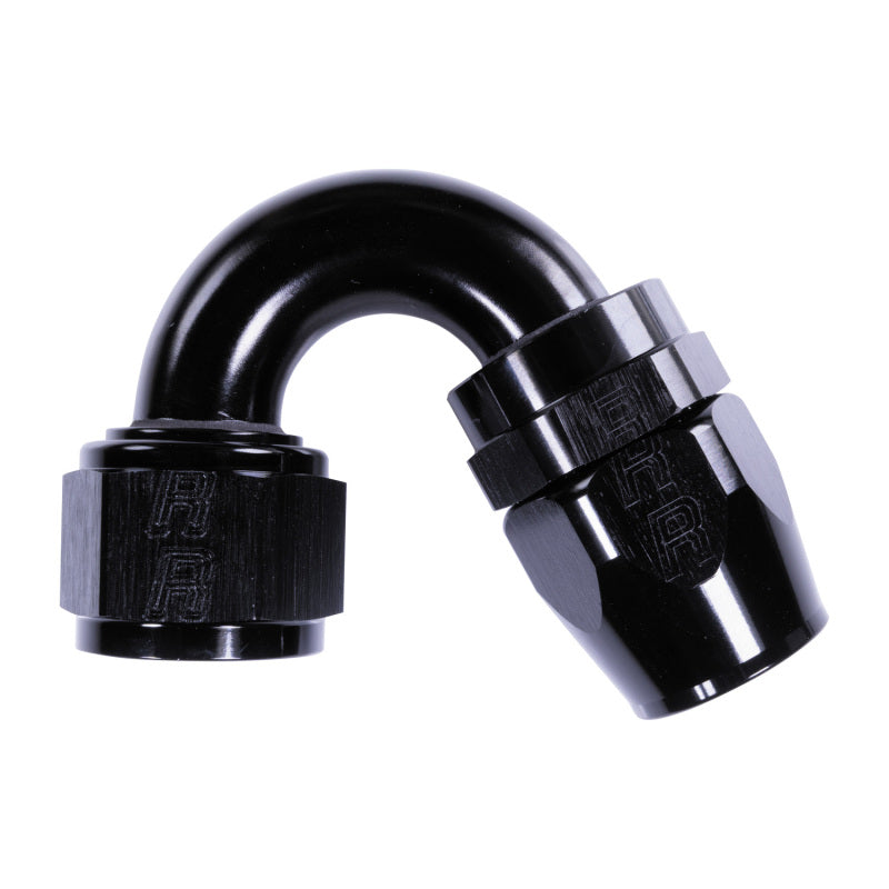 Russell 12AN ProClassic 150 Degree Hose End - Black Fittings Russell