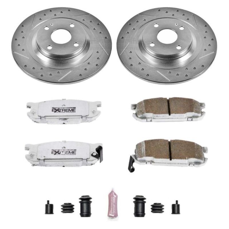 Power Stop 01-05 Mazda Miata Rear Z26 Street Warrior Brake Kit Brake Kits - Performance D&S PowerStop
