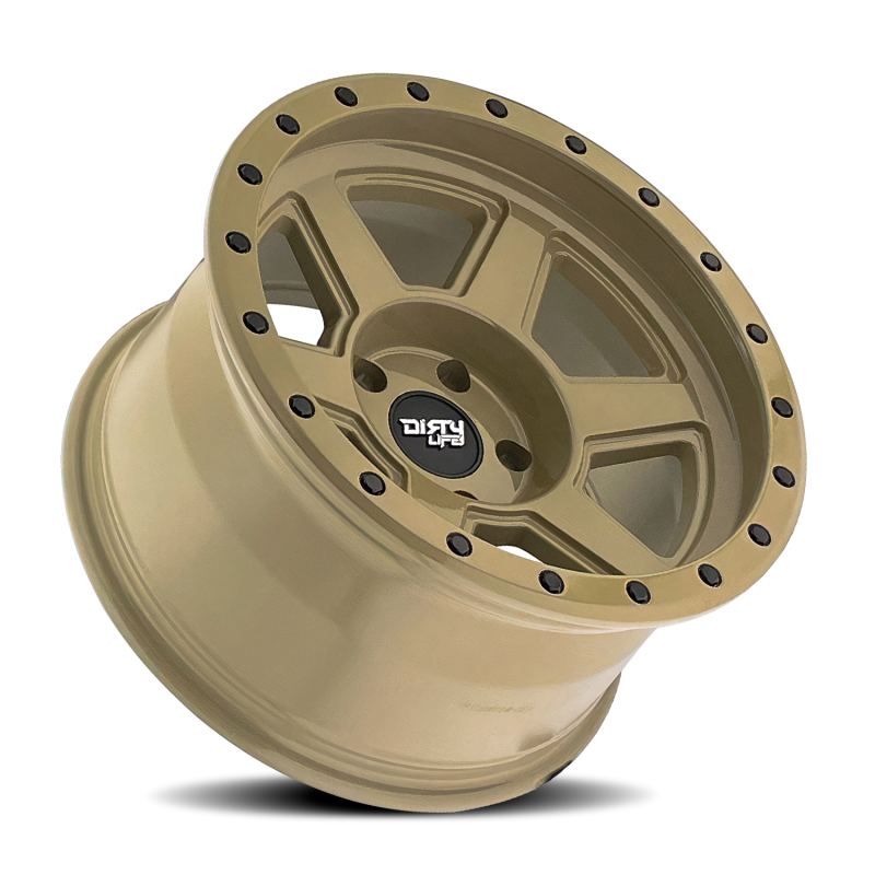 Dirty Life 9315 Compound 17x9 / 6x139.7 BP / -12mm Offset / 106mm Hub Desert Sand Wheel Wheels - Cast Dirty Life