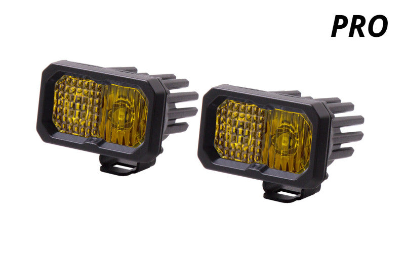 Diode Dynamics Stage Series 2 In LED Pod Pro - Yellow Spot Standard ABL (Pair) Light Accessories and Wiring Diode Dynamics