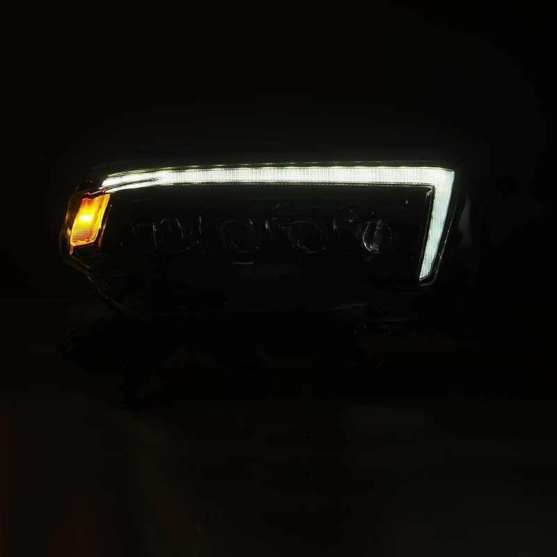 AlphaRex 10-13 Toyota 4Runner NOVA LED Proj Headlights Plank Style Alpha Black w/Seq Signal/DRL Headlights AlphaRex