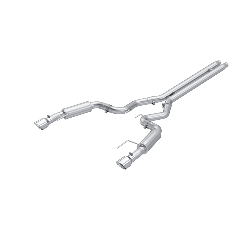 MBRP 2024 Ford Mustang GT S650, 5.0L 3in Dual Split Rear Aluminized Steel Catback MBRP