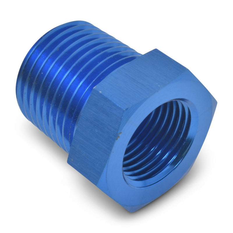 Russell Performance 3/8in Male to 1/8in Female Pipe Bushing Reducer (Blue) Fittings Russell