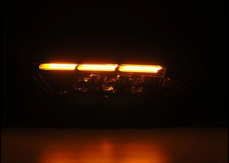 AlphaRex 15-17 Ford Mustang NOVA LED Proj Headlights Alpha Black w/Activ Light/Seq Signal/Switch DRL Headlights AlphaRex