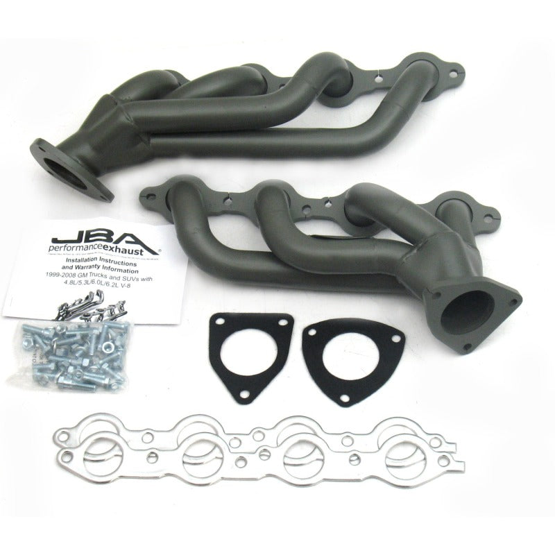 JBA 03-06 GM Truck 6.0L LS w/o EGR 1-5/8in Primary Ti Ctd Cat4Ward Header Headers & Manifolds JBA