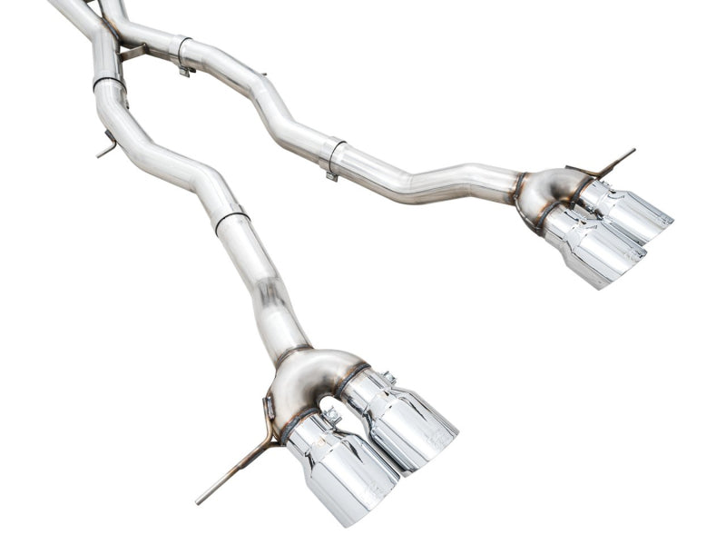 AWE Tuning Track Edition Cat-Back Exhaust for BMW G8X M3/M4 - Chrome Silver Tips Catback AWE Tuning