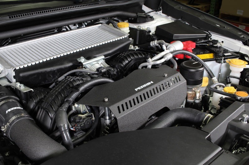 PERRIN 22-25 Subaru WRX Pulley Cover - Black (TALL - For Use w/o PERRIN AOS) Engine Covers Perrin Performance