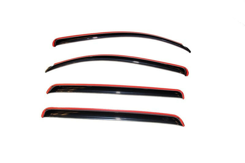 AVS 07-18 Toyota Tundra Crewmax Ventvisor In-Channel Front & Rear Window Deflectors 4pc - Smoke Wind Deflectors AVS