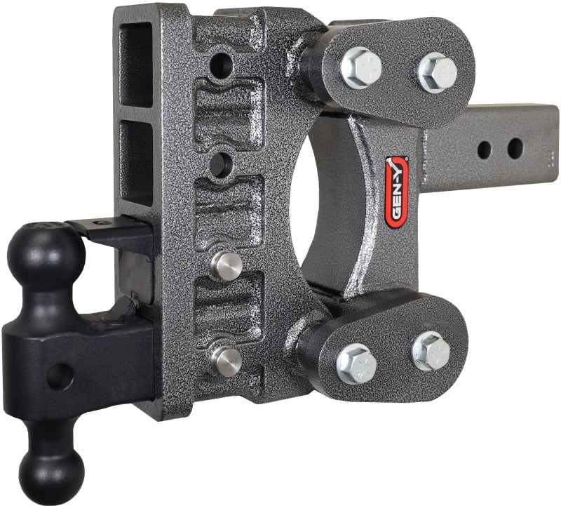 Gen-Y The Boss Torsion-Flex 3in Shank 6in Drop 32K Hitch w/GH-0161 Dual-Ball/GH-0162 Pintle Lock Hitch Receivers GEN-Y Hitch