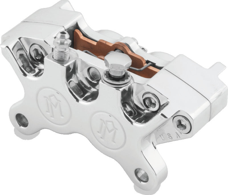 Performance Machine 4 Piston Classic Caliper - Polished Brake Calipers - Perf Performance Machine