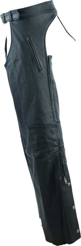 Kuryakyn Leather By River Road Longhaul Leather Chaps Black - Large Pants Kuryakyn