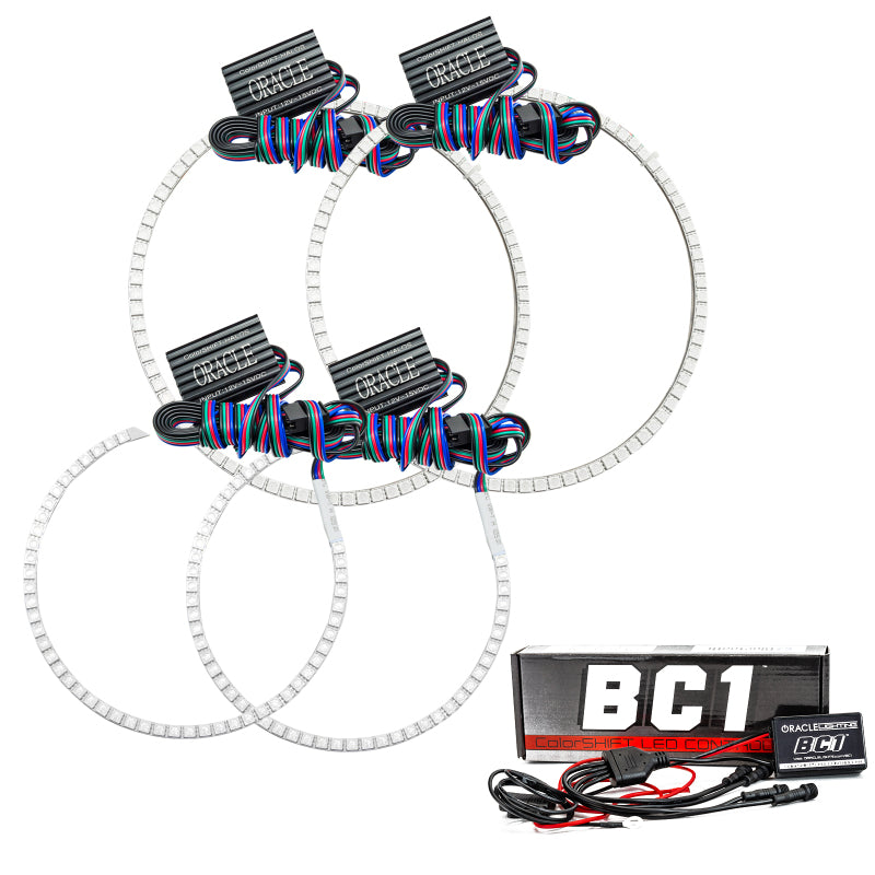 Oracle Jeep Grand Cherokee 08-10 Halo Kit - ColorSHIFT w/ BC1 Controller Headlights ORACLE Lighting